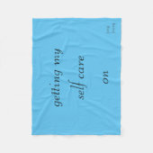 私の自己の心配を得ます フリースブランケット (正面)