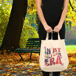 私の自己ユニーク愛の時代でネオンバタフライとスター トートバッグ