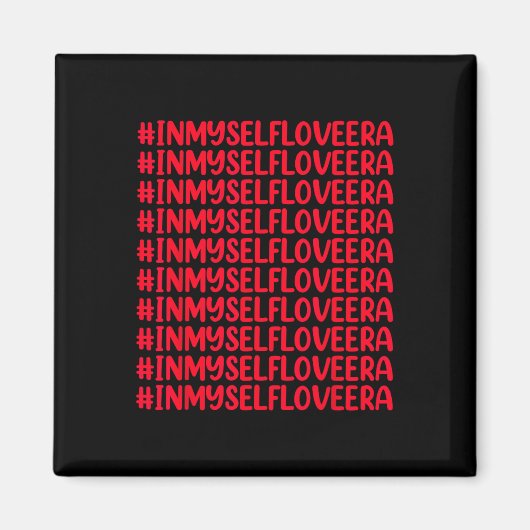 私の自己愛の時代の可愛いバレンタインデーの女の子 マグネット (正面)