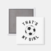 私の自慢の娘 サッカー マグネット (正面/裏面)