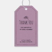 私の自然小規模企業をサポートしてくれてありがとう ギフトタグ (正面)