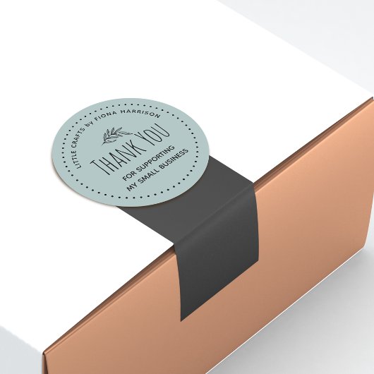 私の自然小規模企業をサポートしてくれてありがとう ラウンドシール