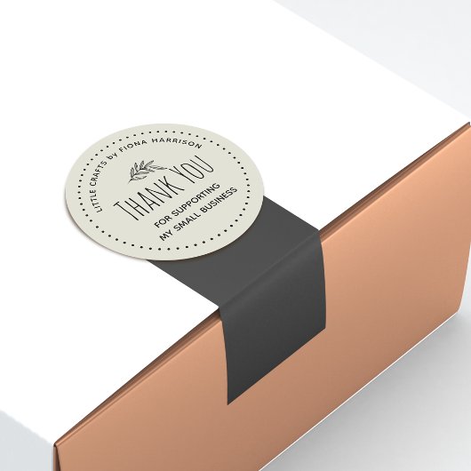 私の自然小規模企業をサポートしてくれてありがとう ラウンドシール