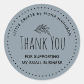 私の自然小規模企業をサポートしてくれてありがとう ラウンドシール (正面)