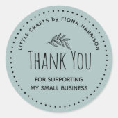 私の自然小規模企業をサポートしてくれてありがとう ラウンドシール (正面)