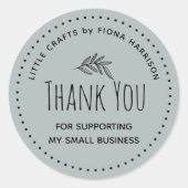 私の自然小規模企業をサポートしてくれてありがとう ラウンドシール (正面)