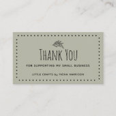 私の自然小規模企業をサポートしてくれてありがとう 名刺 (正面)