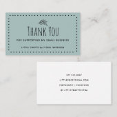 私の自然小規模企業をサポートしてくれてありがとう 名刺 (正面/裏面)