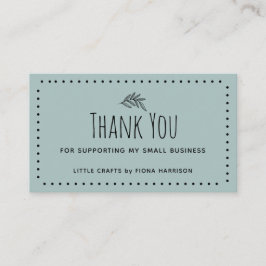 私の自然小規模企業をサポートしてくれてありがとう 名刺