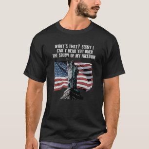 私の自由の音を通して7月アメリカ人 Tシャツ