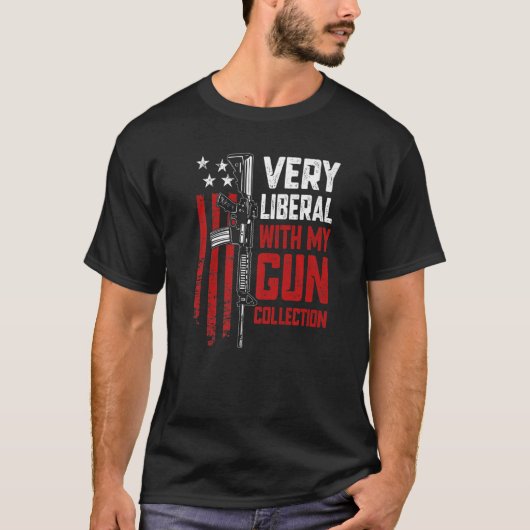 私の自由主義の銃コレクションPro Guns Ar15 Tシャツ (正面)