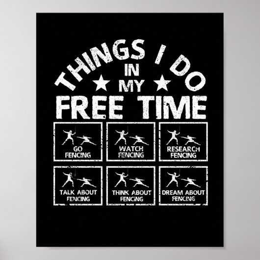 私の自由時間の中で行うことフェンシングの欲望 ポスター (正面)