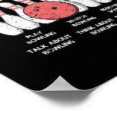 私の自由時間の中で行うことボーリング ポスター (角)