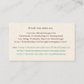 私の自身の名刺 名刺 (裏面)