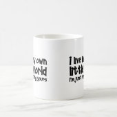 私の自身の小さい世界 コーヒーマグカップ (中央)