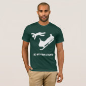 私の自身の発育阻害をスノーモービルで行って下さい Tシャツ (正面フル)