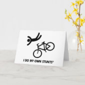 私の自身の発育阻害を自転車に乗って下さい カード (黄色い花)