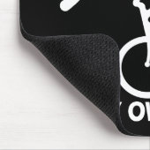 私の自身の発育阻害を自転車に乗って下さい マウスパッド (コーナー)