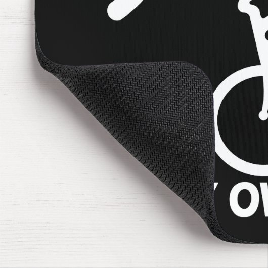 私の自身の発育阻害を自転車に乗って下さい マウスパッド (コーナー)