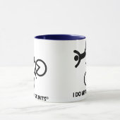 私の自身の発育阻害を自転車に乗って下さい マグカップ (中央)