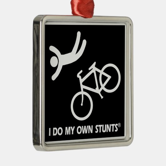 私の自身の発育阻害を自転車に乗って下さい メタルオーナメント (右)