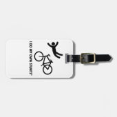 私の自身の発育阻害を自転車に乗って下さい ラゲッジタグ (正面横)