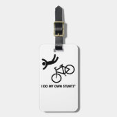 私の自身の発育阻害を自転車に乗って下さい ラゲッジタグ (正面縦)