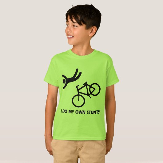 私の自身の発育阻害を自転車に乗って下さい Tシャツ (正面フル)