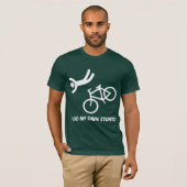 私の自身の発育阻害を自転車に乗って下さい Tシャツ (正面フル)