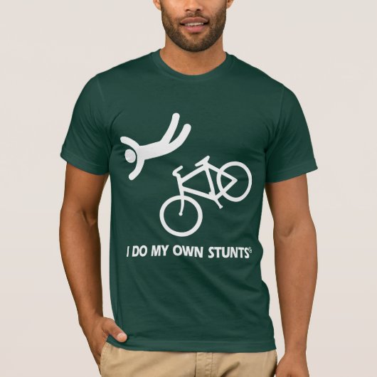 私の自身の発育阻害を自転車に乗って下さい Tシャツ (正面)
