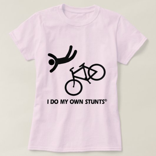 私の自身の発育阻害を自転車に乗って下さい Tシャツ (デザイン正面)