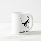 私の自身の発育阻害スキーをします コーヒーマグカップ (正面右)