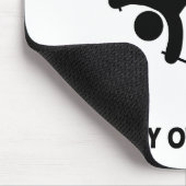 私の自身の発育阻害スキーをします マウスパッド (コーナー)