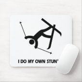 私の自身の発育阻害スキーをします マウスパッド (マウス)