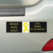 私の自身の黄色いリボン バンパーステッカー (車上)