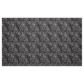 私の自転車に乗ります-黒及び白の繰り返しパターン ファブリック (ファットクウォーター)