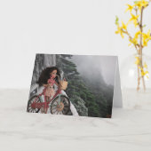 私の自転車の冒険。 カード (黄色い花)