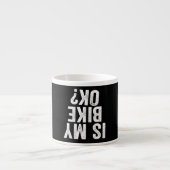 私の自転車はバイクもしくは自転車に乗る人におもしろいのOkギフト エスプレッソカップ (正面)