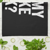 私の自転車はバイクもしくは自転車に乗る人におもしろいのOkギフト キッチンタオル (折り畳み)