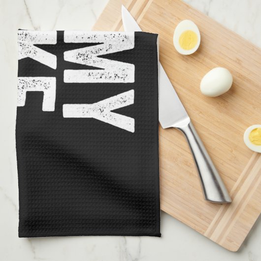 私の自転車はバイクもしくは自転車に乗る人におもしろいのOkギフト キッチンタオル (四つ折り)