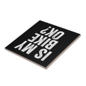 私の自転車はバイクもしくは自転車に乗る人におもしろいのOkギフト タイル (側面)