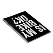 私の自転車はバイクもしくは自転車に乗る人におもしろいのOkギフト ノートブック (右側)