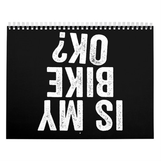 私の自転車はバイクもしくは自転車に乗る人のための大おもしろい切な贈り物ですか カレンダー (カバー)