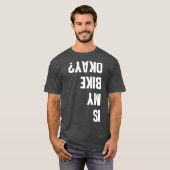 私の自転車は大丈夫BMXの山Tシャツダートレース Tシャツ (正面フル)