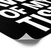 私の自閉症の意識に畏敬の念おもしろいを抱く1 ポスター (角)