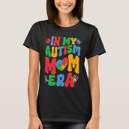 私の自閉症ママ時代、女性の自閉症受容 Tシャツ (正面)