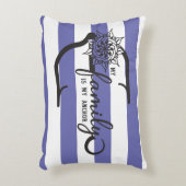 私の航海の家族は私のいかり訛り枕 アクセントクッション (正面(垂直))