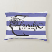 私の航海の家族は私のいかり訛り枕 アクセントクッション (裏面)