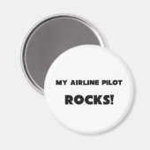 私の航空パイロットの岩！ マグネット (正面/裏面)