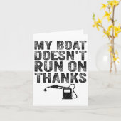 私の船はボー走に感謝していの贈り物に乗らない カード (黄色い花)